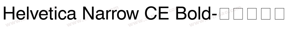 Helvetica Narrow CE Bold字体转换